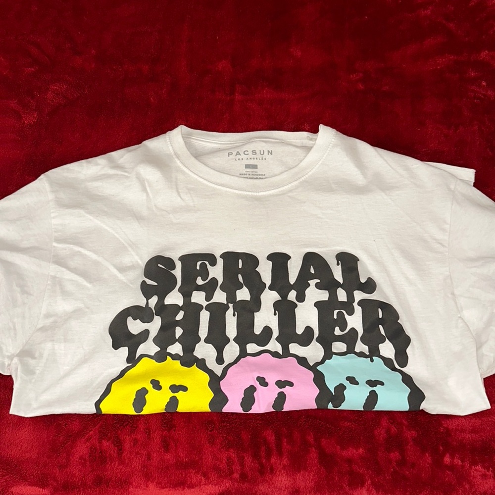 White “Serial Chiller” Pacsun Shirt